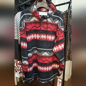 Lavon Sport Aztec Fleece pull over jacket